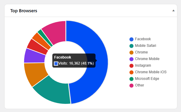 Audience top browsers