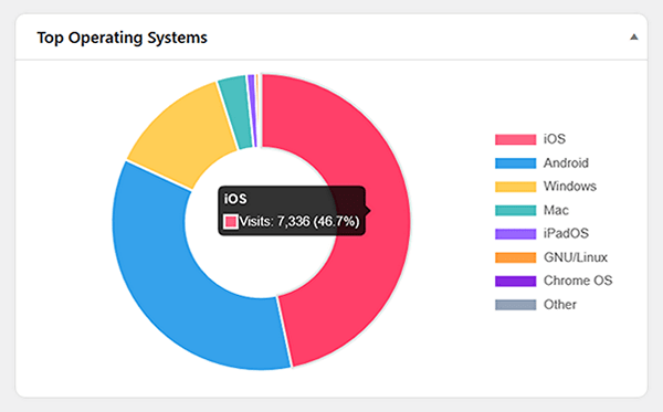 Audience top operating systems