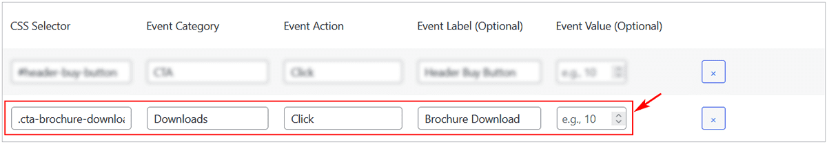 Define an event to track in WP Insights Pro