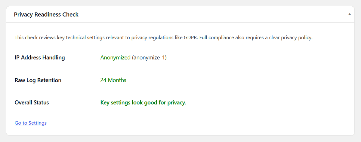 Tools privacy readiness check
